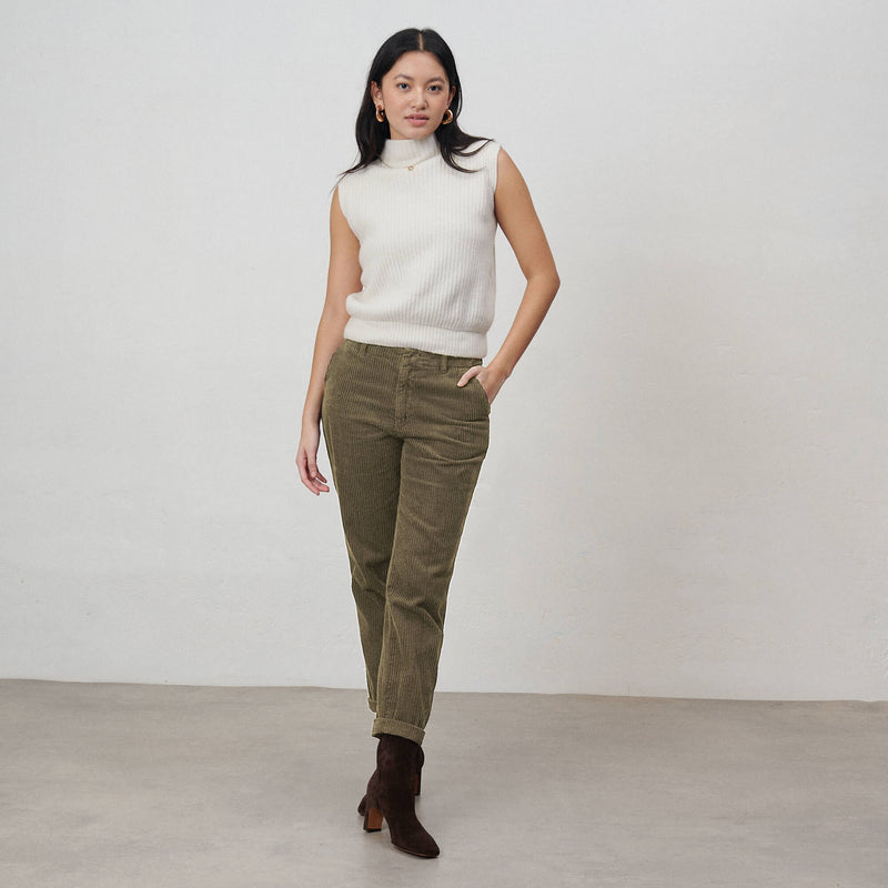 Pantalon Logan Trendy Corduroy - Military