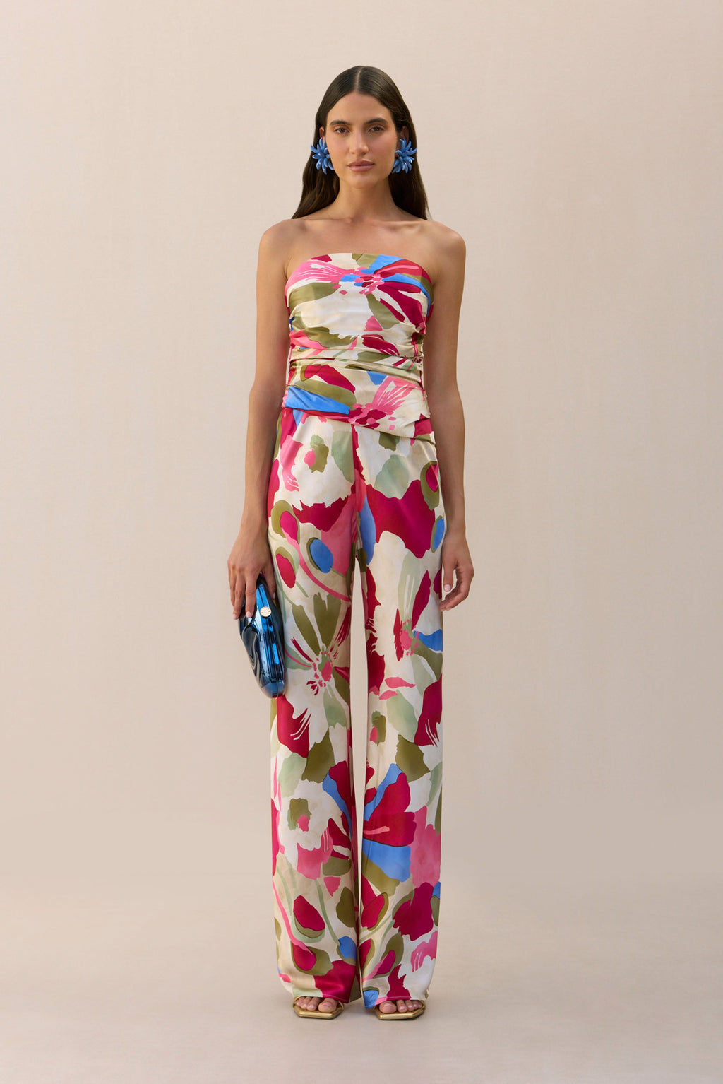 Pantalon Stacie - Floral Rosette