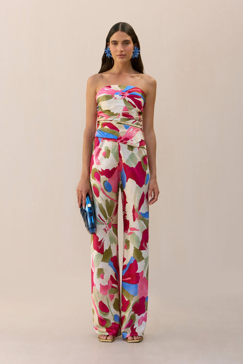 Stacie Pants - Floral Rosette