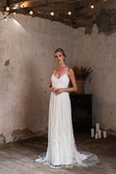 Robe Longue Atlanta - Blanc Soie