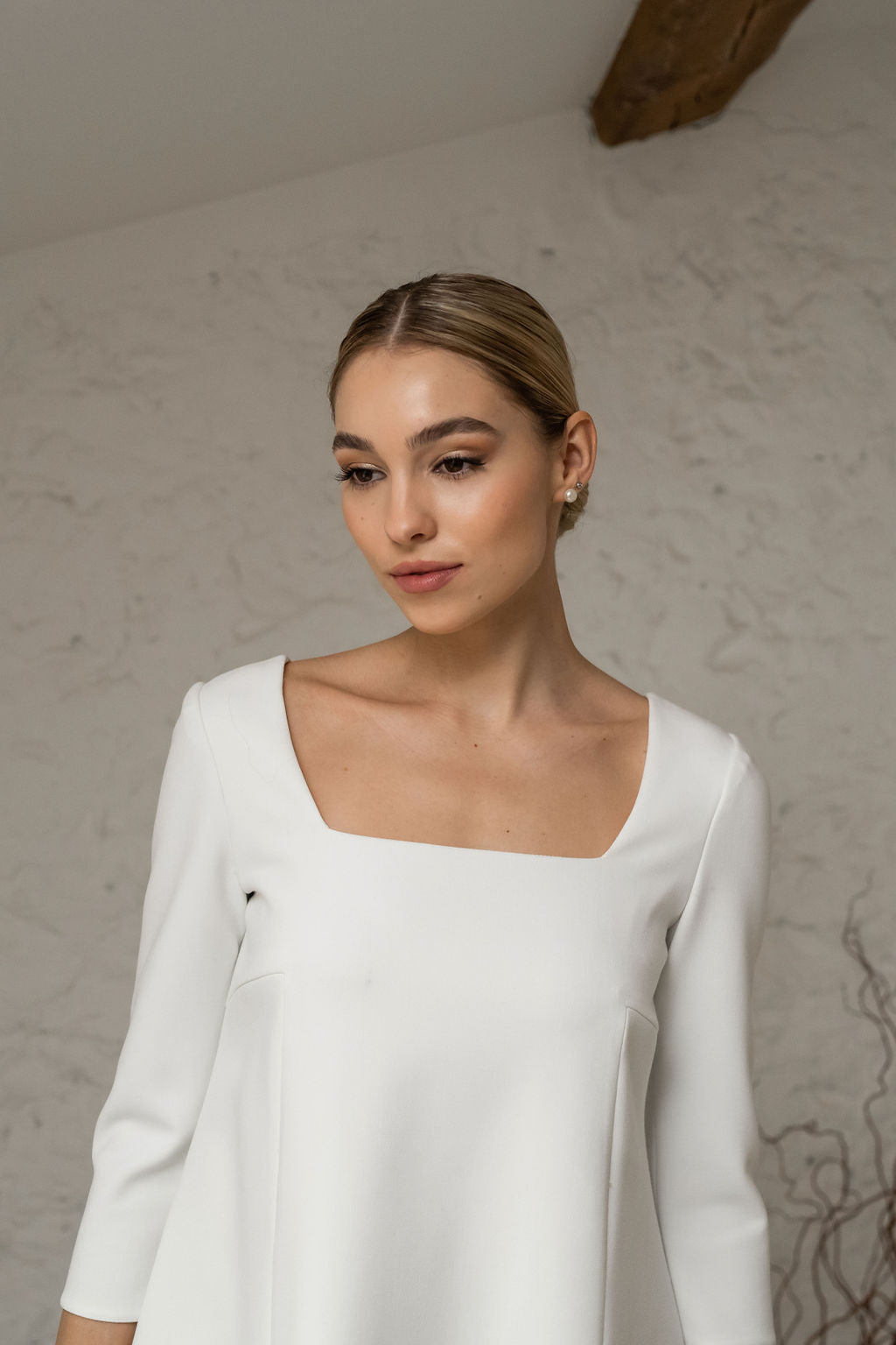 Ray Dress - Ecru