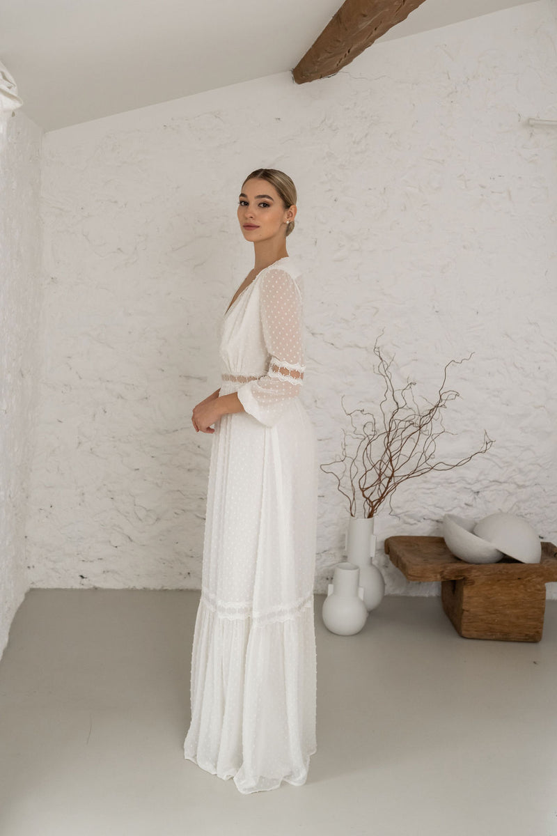 Robe Killims - Blanc Soie