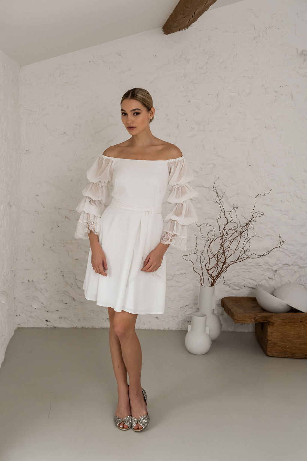 Nina Dress - Ecru