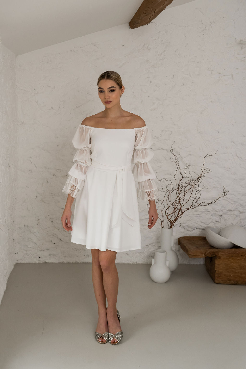 Nina Dress - Ecru