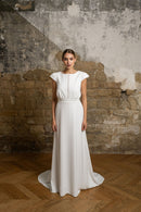 Robe Longue Agathe - Blanc Soie