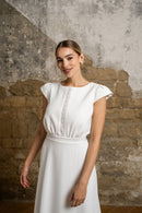 Robe Longue Agathe - Blanc Soie