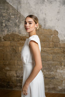 Robe Longue Agathe - Blanc Soie