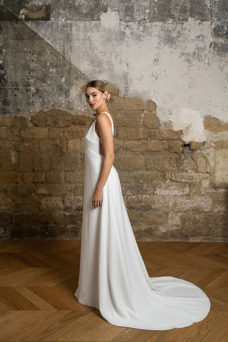 Robe Longue Lune - Blanc Soie