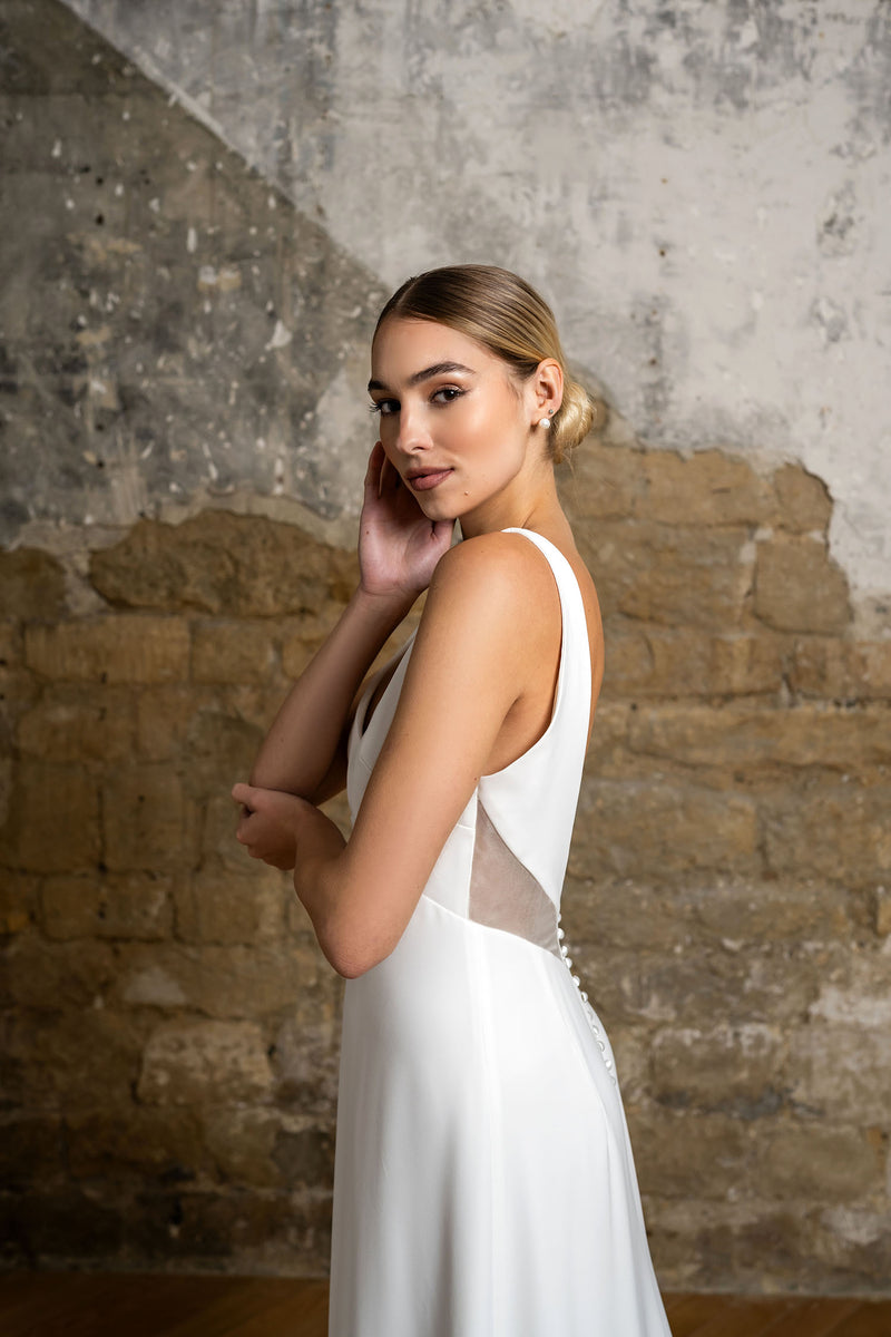 Robe Longue Lune - Blanc Soie