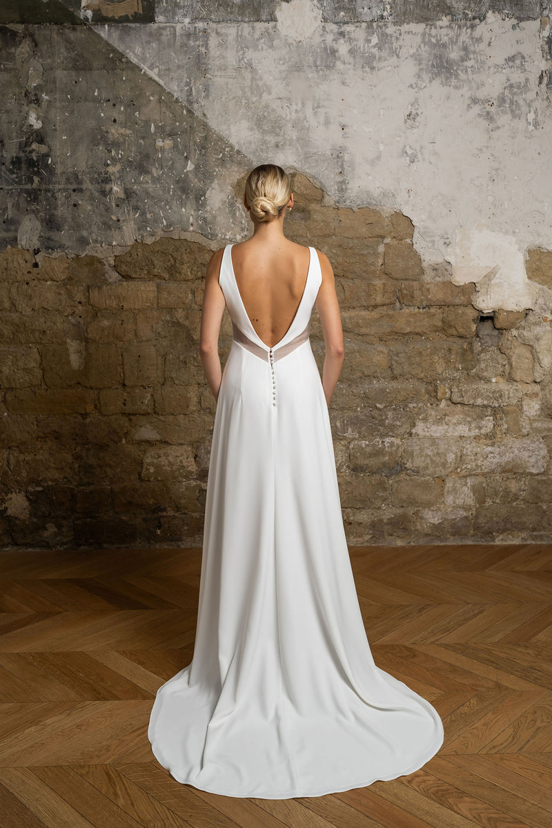 Robe Longue Lune - Blanc Soie