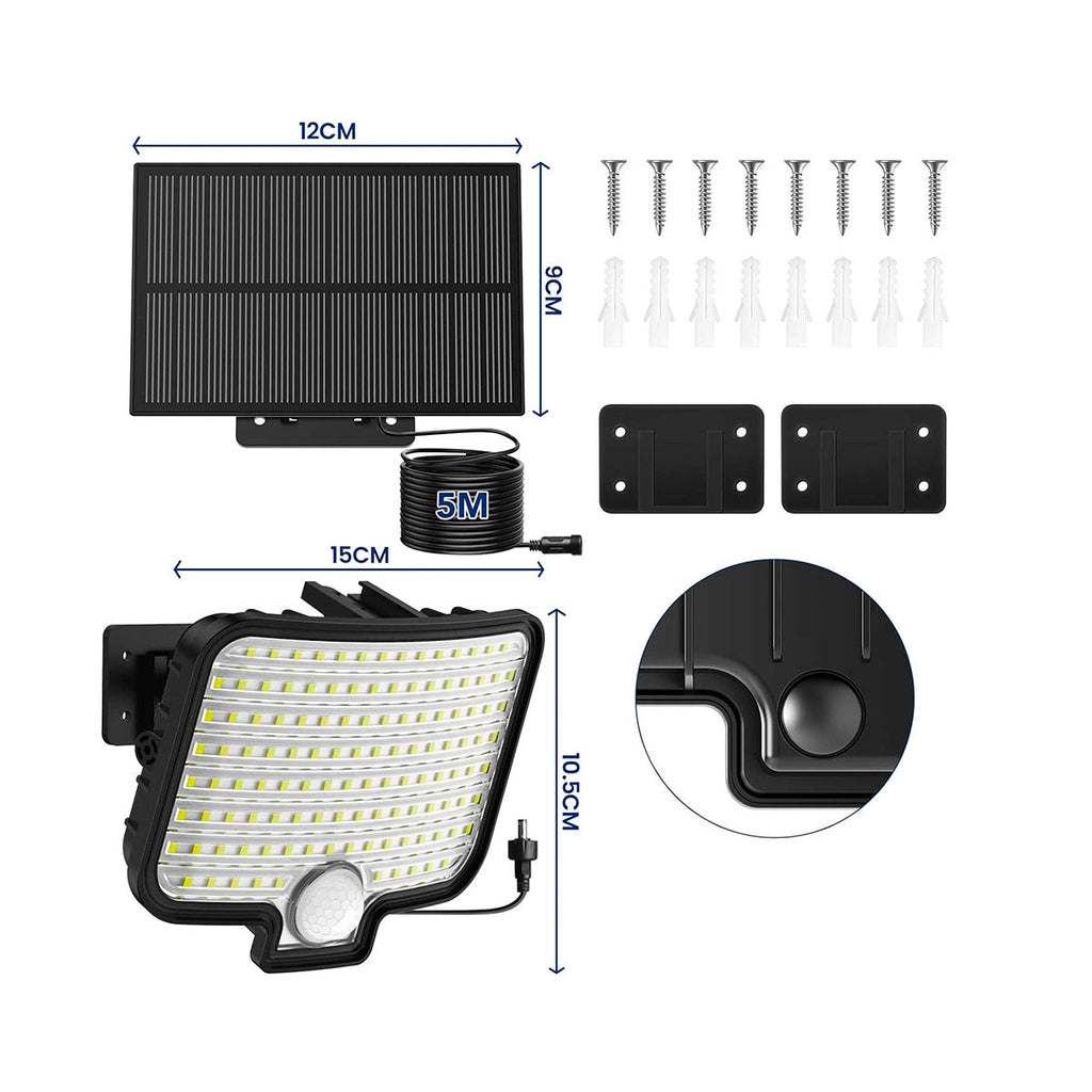 Brightly - Projecteur Solaire - Plastique - Noir