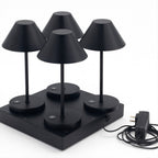 Naomi - Lámpara de mesa inalámbrica - Acero - Negro