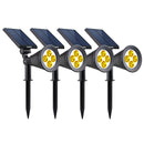 Foco solar - 4X Puntiagudo Cálido