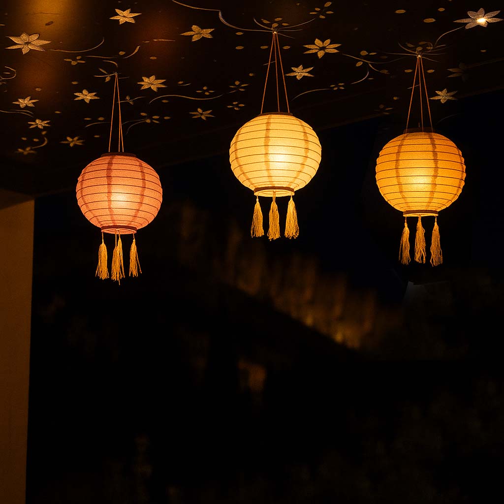Shangri La - Decoración Luminosa Solar - Nylon - Multicolor