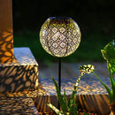 Conjunto de 2 balizas solares para plantar estilo oriental LED blanco cálido AGADIR H45cm - REDDECO.com