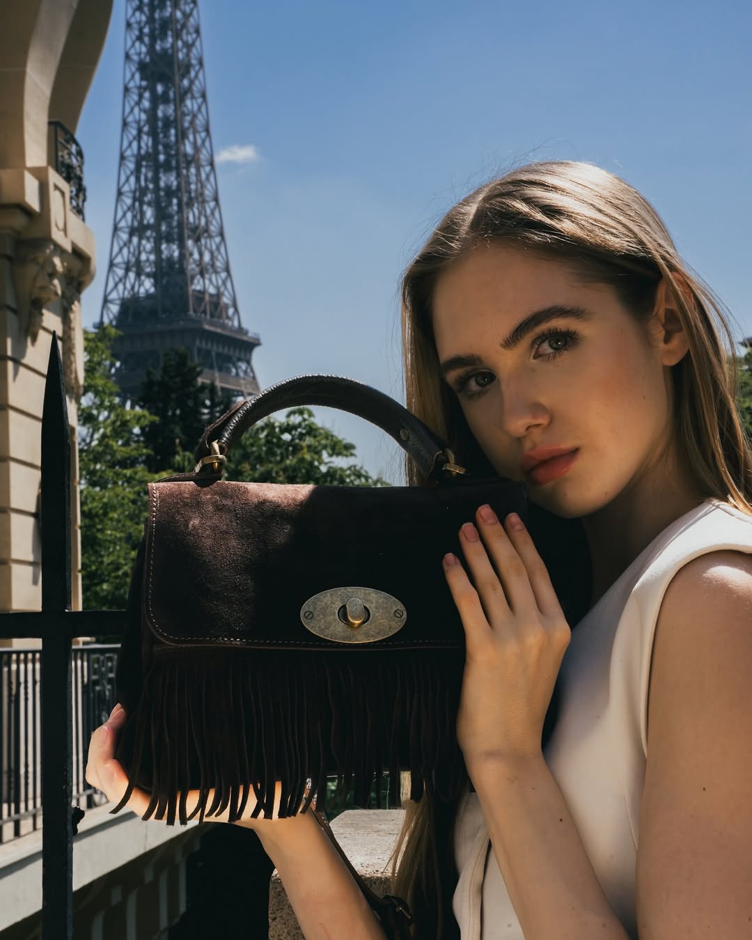 Sac En Bandoulière Louis Frange - Moka