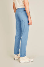 Pastel Blue Chino Trousers - Men