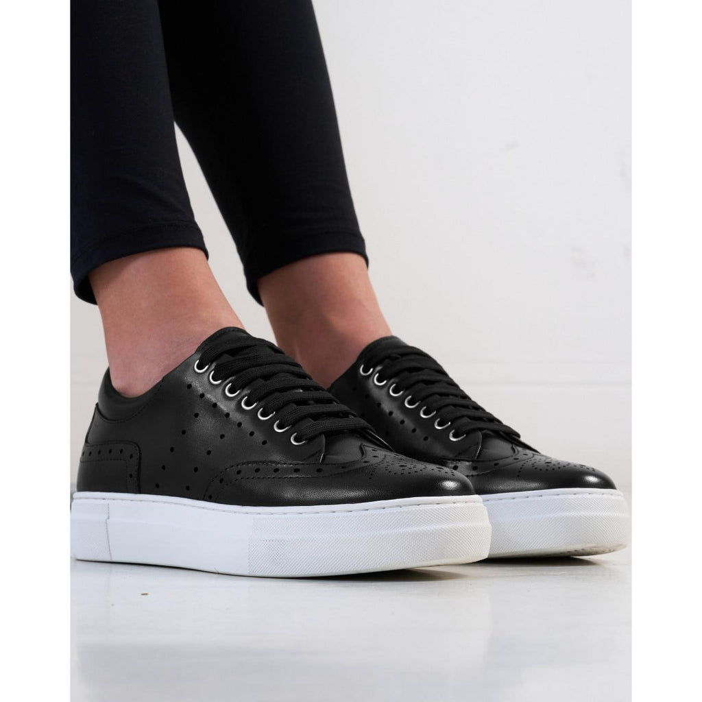 Baskets À Bout Fleuri - Noir - Femme