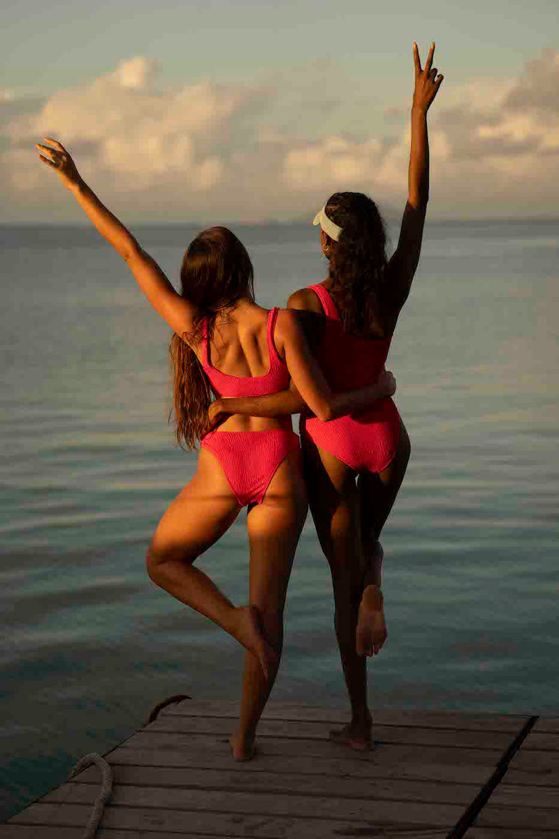 2 Piece Swimsuit Top - Noor - Red