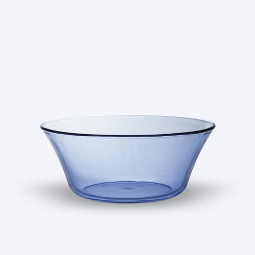 Saladier En Verre Lys - Bleu Marine - 23Cm - 2,2L