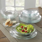 Set of 6 Lys Plates - Transparent - 19cm