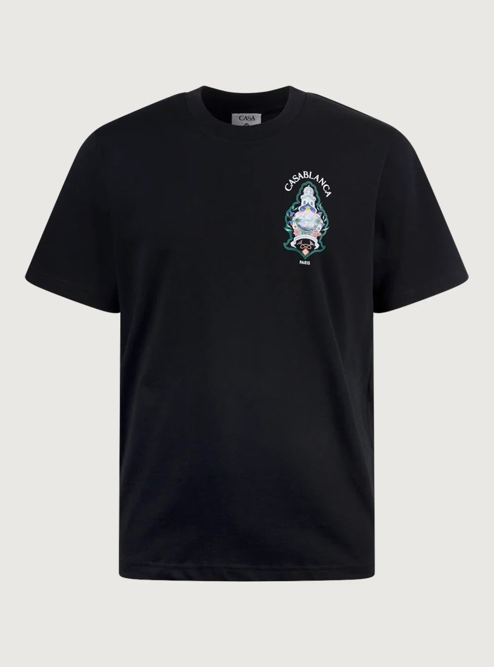 Casablanca Black Hotel Emblem kortärmad T-shirt - Black