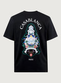 Casablanca Black Hotel Emblem kortärmad T-shirt - Black