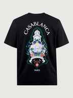 Casablanca Black Hotel Emblem kortärmad T-shirt - Black
