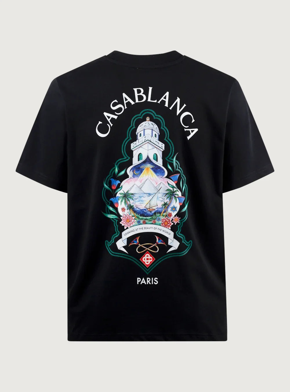 Casablanca Black Hotel Emblem kortärmad T-shirt - Black