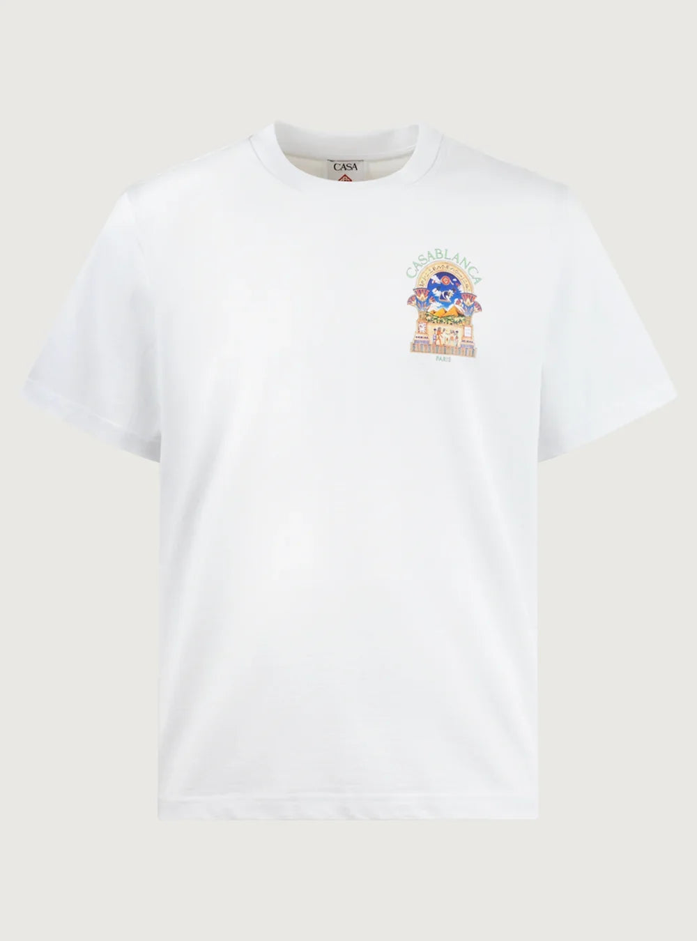 T-Shirt Casablanca White Egyptian L'Arche a Maniche Corte - White