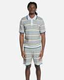 Polo à Manches Courtes en Point de Tricot