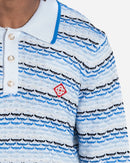 Polo à Manches Longues en Point de Tricot
