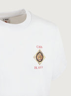 T-Shirt Casablanca White Plafond Orné De Musique Short Sleeve T-Shirt - Bright White
