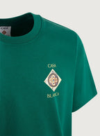 T-Shirt Casablanca Green Plafond Orné De Musique Short Sleeve T-Shirt - Evergreen