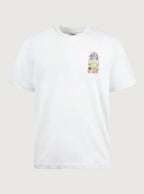 T-Shirt Casablanca White Tennis Landscape a Maniche Corte - Bright White