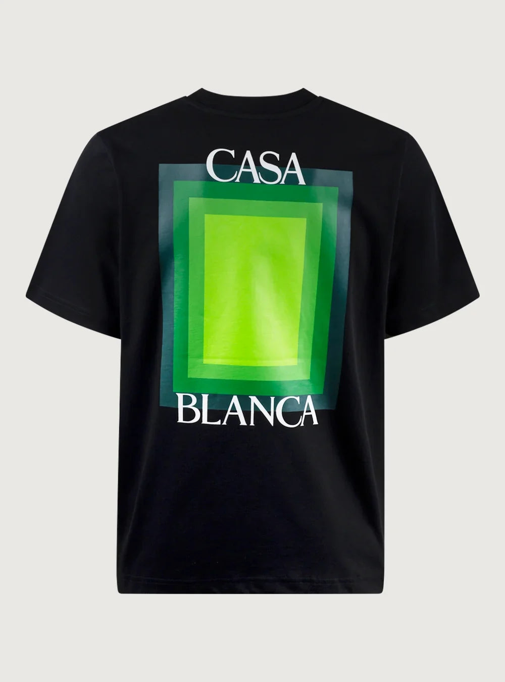T-Shirt Casablanca Square Logo a Maniche Corte - Black
