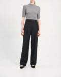 Woven - Pleat Trouser B - New Charcoal Melange
