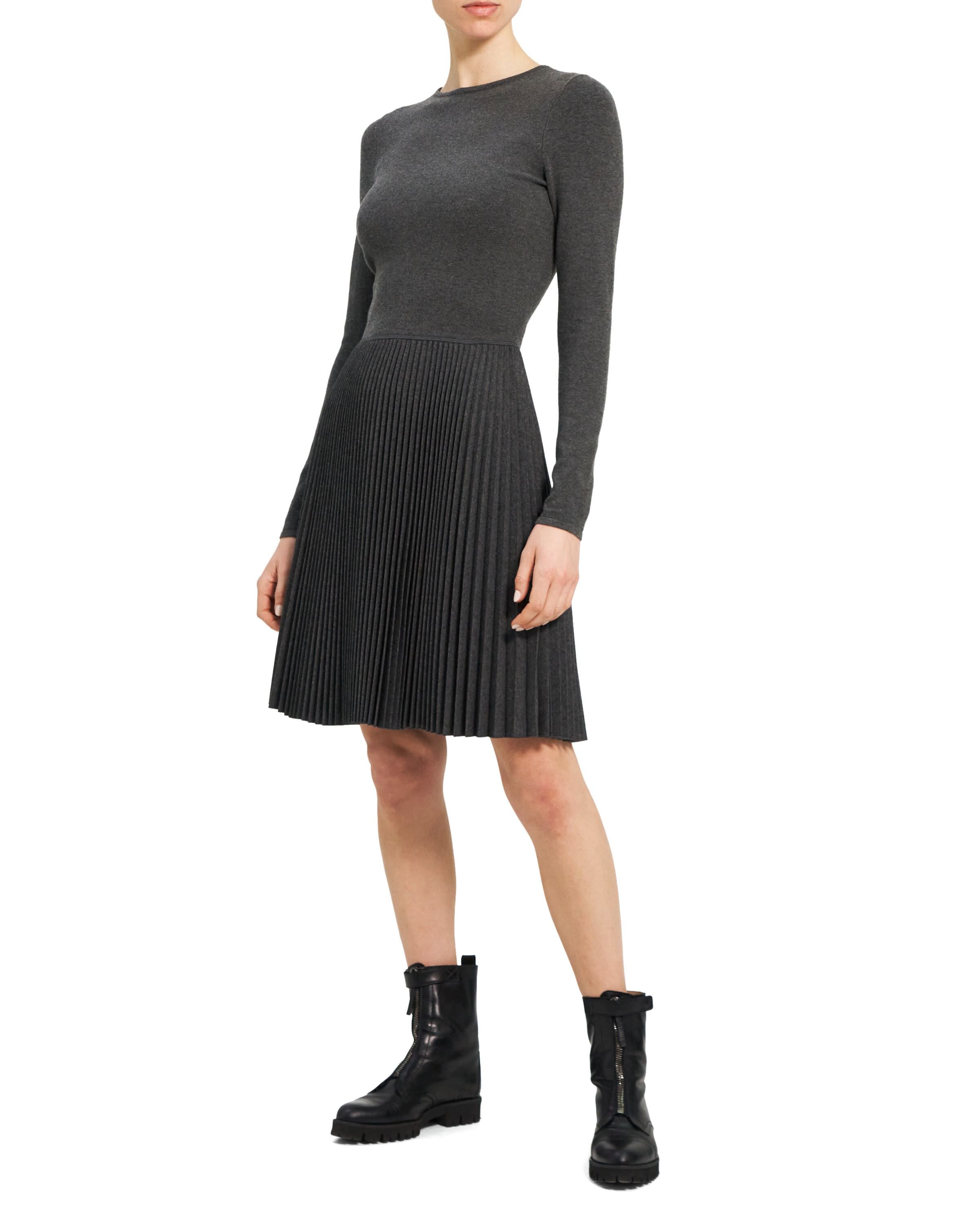 Theory NYC - Dresses - Plt C Mini Dr - Charcoal Melange
