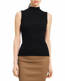 Sweater Knit - Plaited Tank - Black