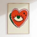 Heart Eye - Orange