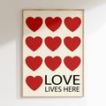 Love Lives Here White - Blanc