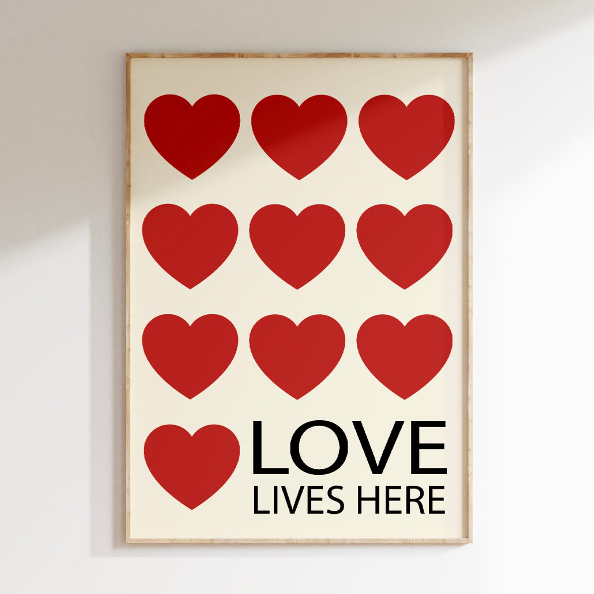 Love Lives Here White - Blanc