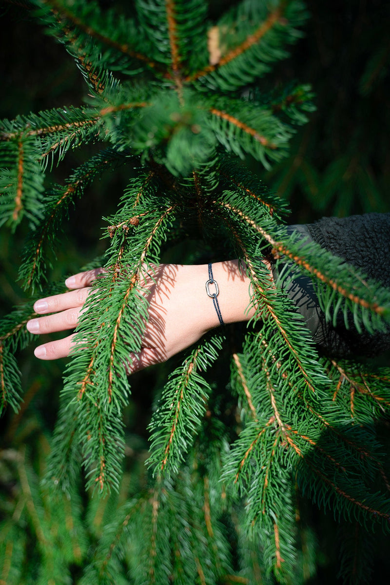 Bracelet Calvi - Bleu Marine Pailleté