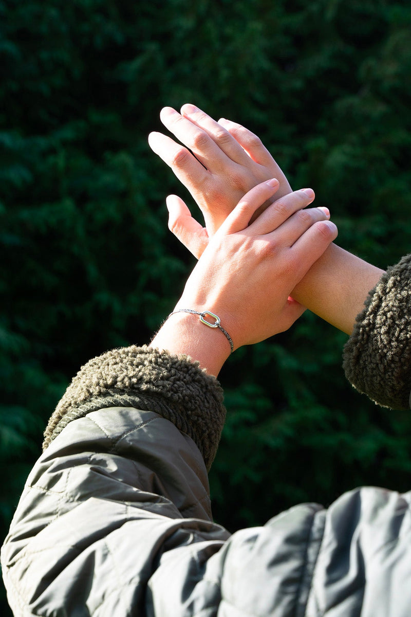 Bracelet Split - Anthracite Pailleté