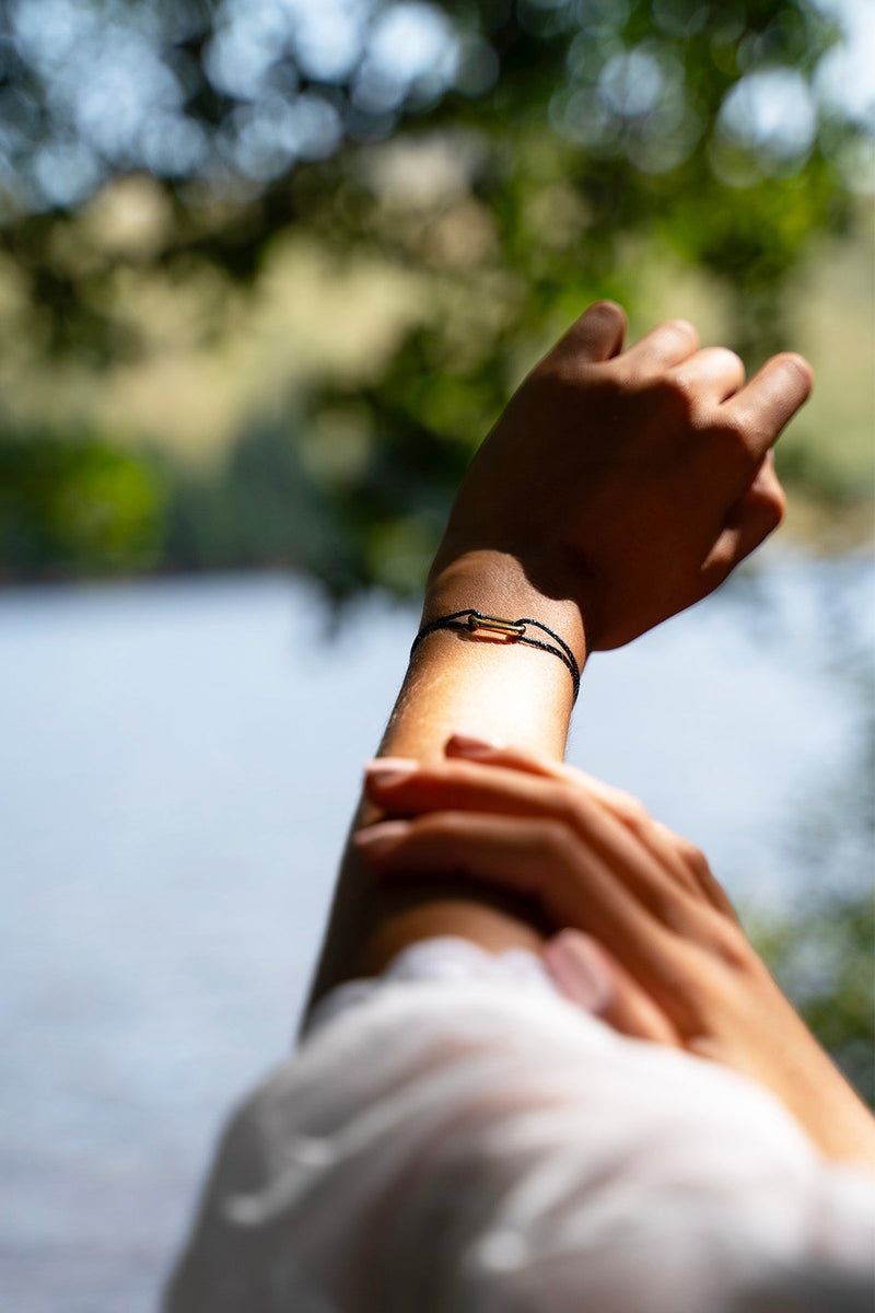 Bracelet Almu - Bleu Marine Pailleté