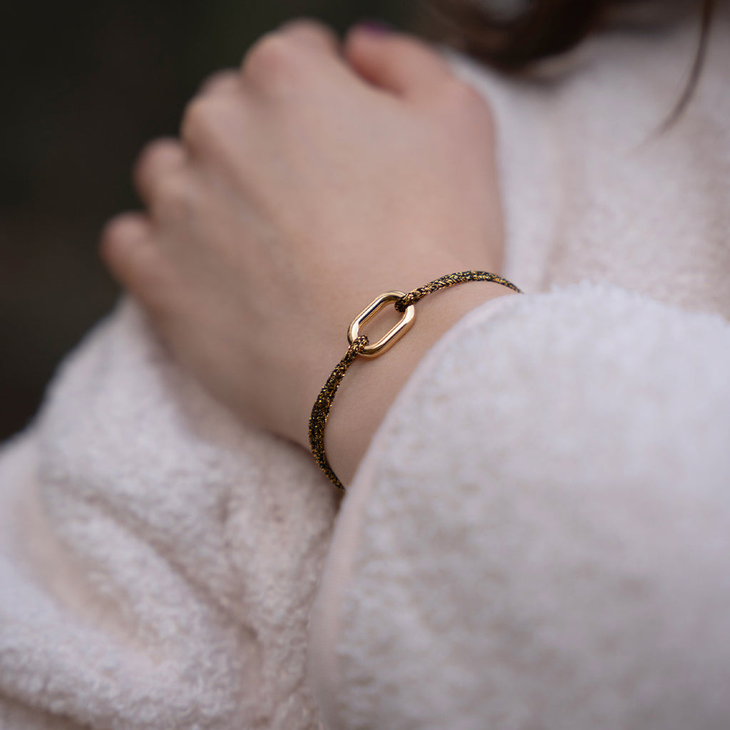 Manila Bracelet - Black Gold