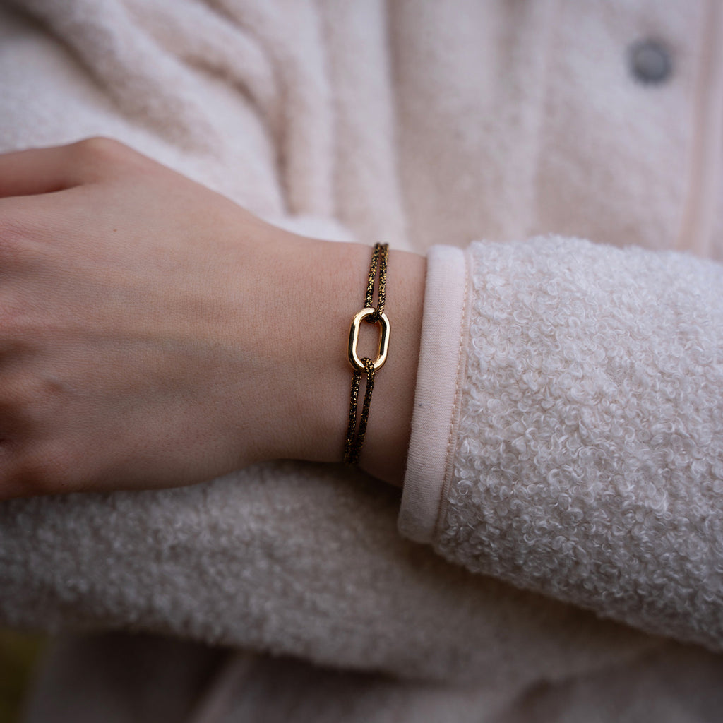Manila Bracelet - Black Gold