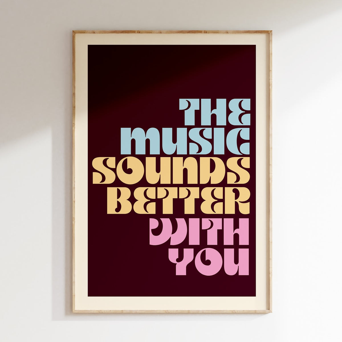 Groovy - Affiche Music Sounds Better - Bordeaux