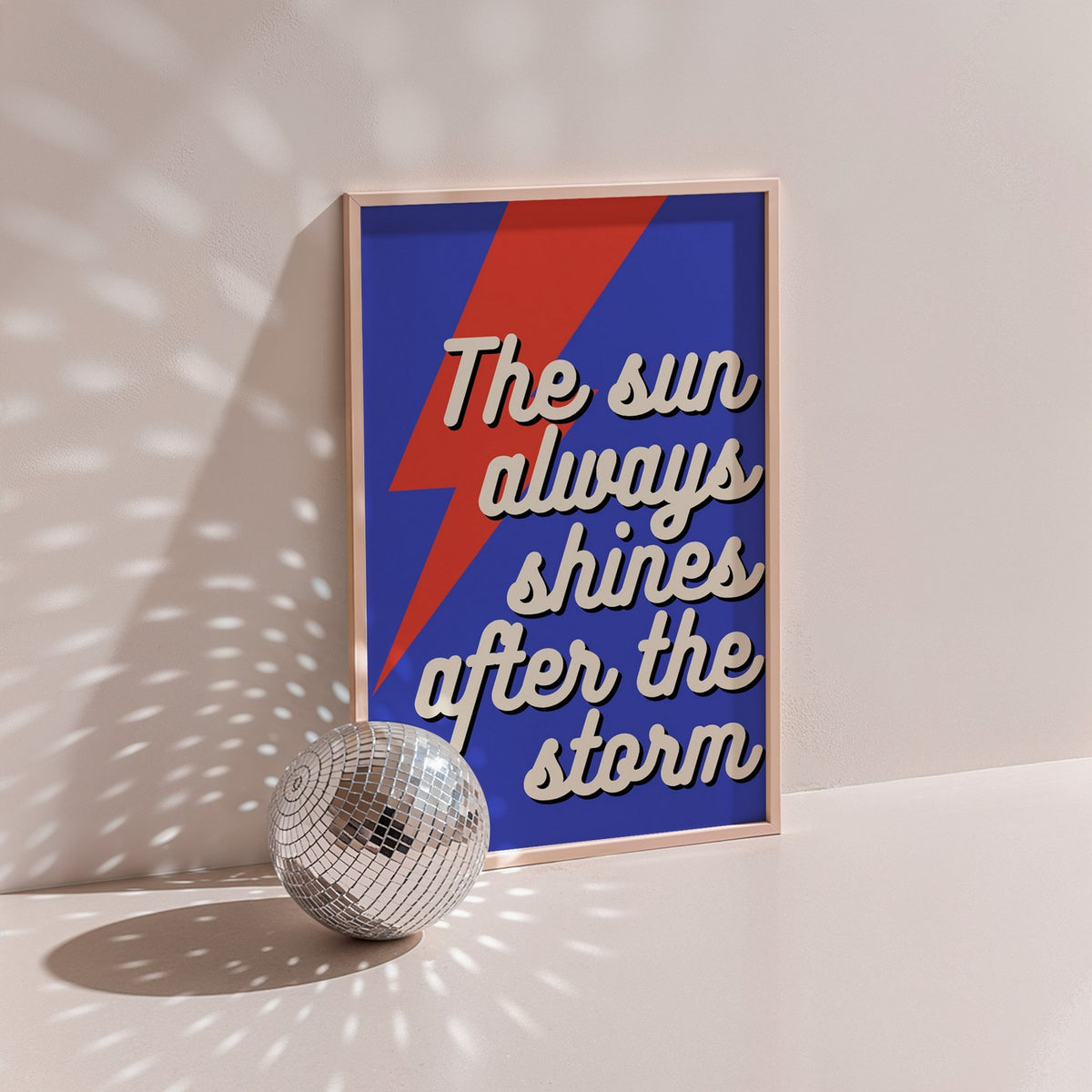 Groovy - Affiche The Sun Always Shines - Bleu