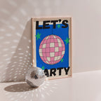 Groovy - Affiche Let'S Party - Bleu